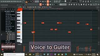 Convert vocal to guitar/Beats FL studio