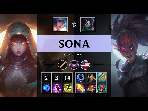 Sona Mid vs Akali - NA Master Patch 25.21