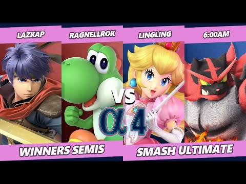 Alpha 4 Winners Semis - Lazkap & Ragnellrok Vs. LingLing & 6:00am - SSBU Ultimate Tournament