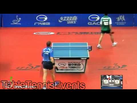 Jean Michel Saive Vs Hugo Calderano : Round 1 [Brazil Open 2012]