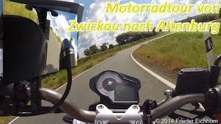 preview picture of video 'Motorradtour von Zwickau nach Altenburg über Landstraßen ...'