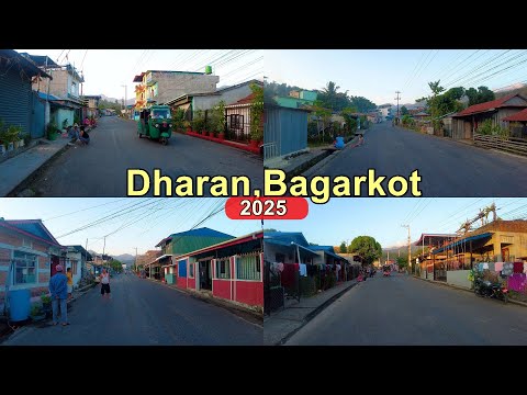 Dharan, Bagarkot Tour 2082🇳🇵 - 4K Virtual Evening Walk Through a Residential area in Dharan, Nepal🇳🇵