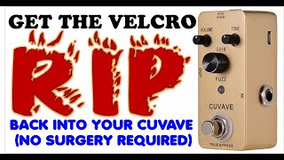 Video thumbnail for Cuvave Fuzz: I accidentally discovered a simple way to reclaim that gated/velcro rip. by New Falconer Records