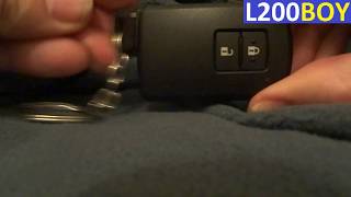 Toyota Yaris key fob remote control battery change CR2032 replacement