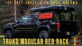 FIRST Mod on 4th Gen Toyota Tacoma | TRUKD Bed Rack Full Install