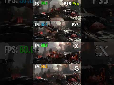 Doom the Dark Ages on Xbox Series S vs. X vs. PS5 vs. PS5 Pro #PS5 #ps5pro #doomthedarkages