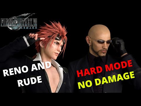 Reno & Rude Hard Mode (No Damage) | Final Fantasy VII REMAKE