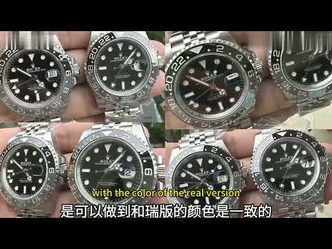 Rolex GMT-Master II Bruce Wayne Jubilee, Clean Factory Replica vs  Genuine#Fake Watch#Clean factory