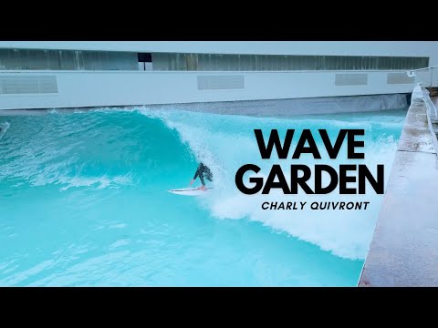 The wave pool technology in spain with good surfer