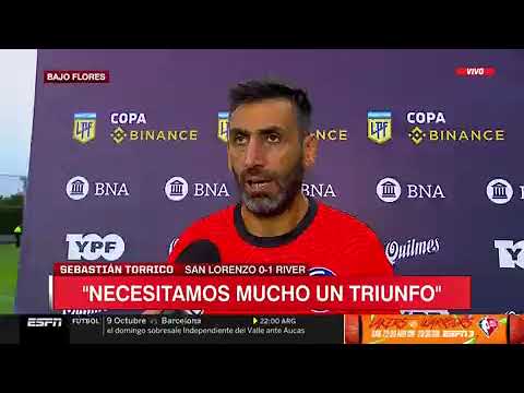 Sebastian Torrico tras la derrota ante River 1-0