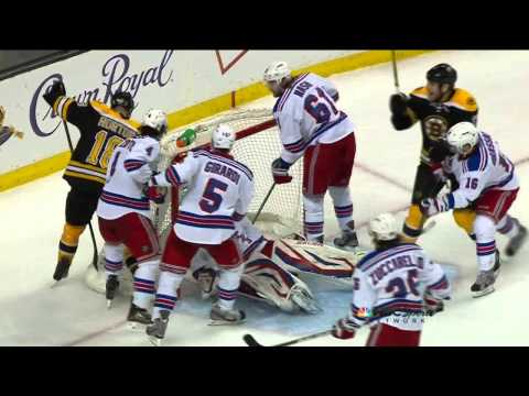 Zdeno Chara slapshot goal 1-0 May 16 2013 NY Rangers vs Boston Bruins NHL Hockey