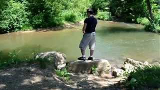 preview picture of video '♠ Fishing At Ontelaunee Park, Pennsylvania: I Didn't Catch Any Trout (6/16/14) ♠'