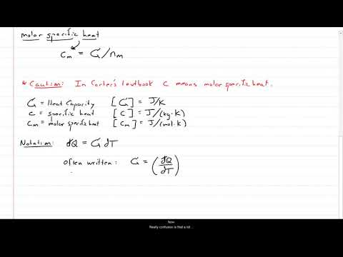 Lecture - Heat Capacity and Specific Heat