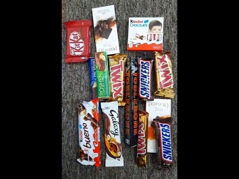 Asmr Mukbang Snickers Twix Bounty Kinder KitKat Dark Chocolate Ülker