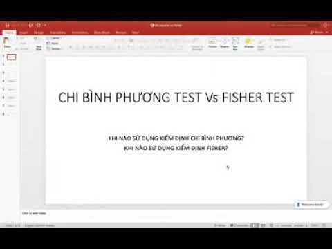 Clipe 6: Kiểm định Chi bình phương e fisher | Bs. Nguyễn Đình Hồ