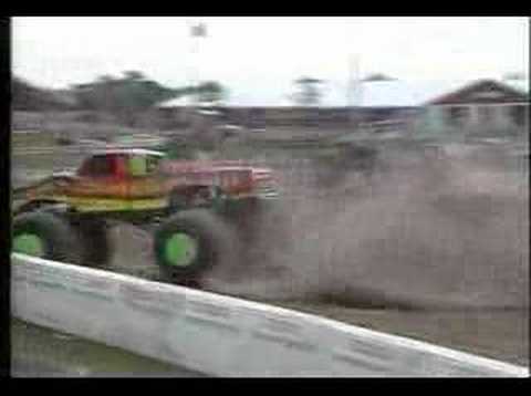 Monster Trucks- Snake Bite Crashes Into Shed