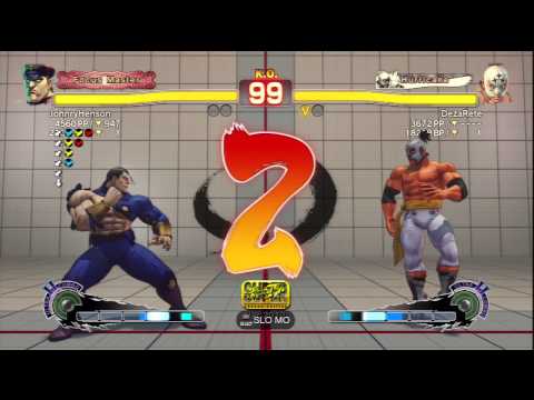 JohnryHenson [M.Bison] Vs DezaRete [El Fuerte] SSF4 AE Online Ranked Matches - PSN