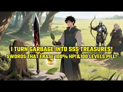 I Turn GARBAGE into SSS Treasures! Like Swords That Erase 100% HP!&100 Levels Pill!