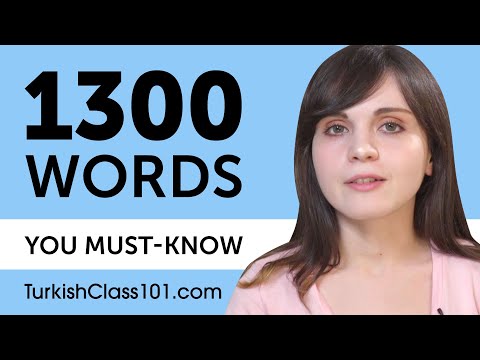 1300 Words Every Turkish Beginner Must Know