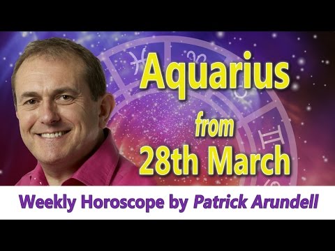 Aquarius Weekly Horoscope from 28th March 2016