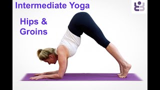 20 minute Intermediate Iyengar Yoga Lesson - For Hips and Groins