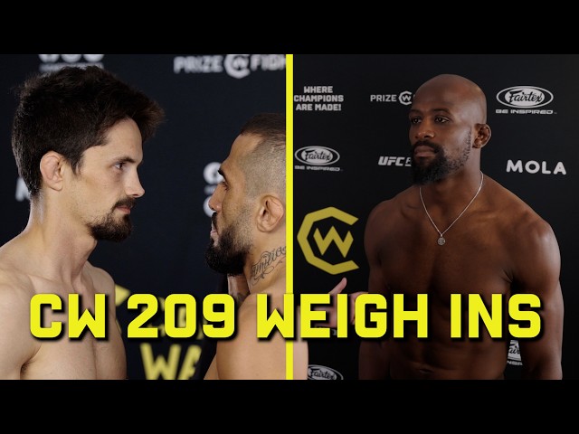 CW 209 Newcastle Weigh-Ins | Hardwick vs Savio Preview
