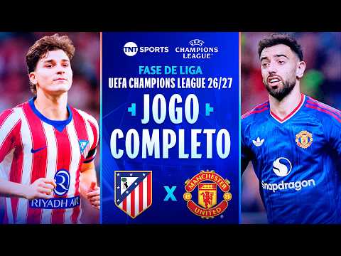 ATLÉTICO DE MADRID 2X0 MANCHESTER UNITED | JOGO COMPLETO | FASE DE LIGA | CHAMPIONS LEAGUE 2026/27