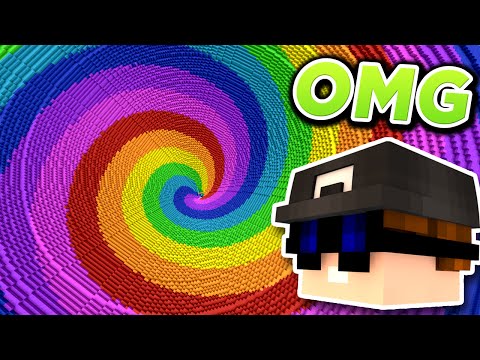 Unbelievable Minecraft Rainbow Dropper!