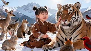 🦁👧الجميع يسخر من طفلة 3 سنوات بكم، لكنها تسيطر على الحيوانات! تصبح أميرة وطنية👸