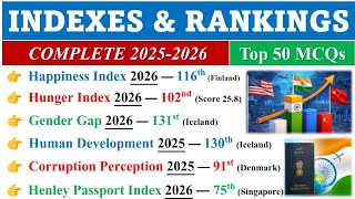 Download lagu INDEX CURRENT AFFAIRS 2025 & 2026 🔥 | INDEX & RANKING 2026 | IMPORTANT INDEX 2026 | TOP 3 COUNTRIES mp3 Download lagu INDEX CURRENT AFFAIRS 2025 & 2026 🔥 | INDEX & RANKING 2026 | IMPORTANT INDEX 2026 | TOP 3 COUNTRIES mp3