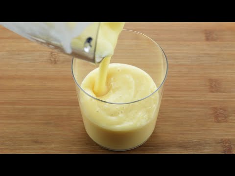 1-Minute Mango Smoothie Recipe | Ice Blended Mango with Milk