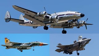 Great Texas Airshow 2024 Arrivals: C-121A, F-35B,F-15C, AH-1G, F-16C ,P-51,U-28, and more