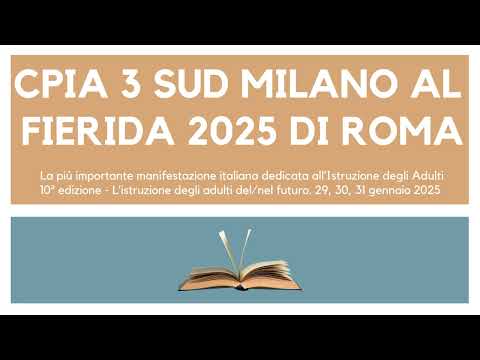 FIERIDA 2024/25 - CPIA 3 Sud Milano 'Alberto Manzi'