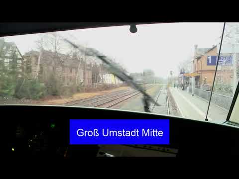 🇩🇪 Führerstandsmitfahrt auf der Odenwaldbahn Höchst über Hanau nach Frankfurt Main Hbf