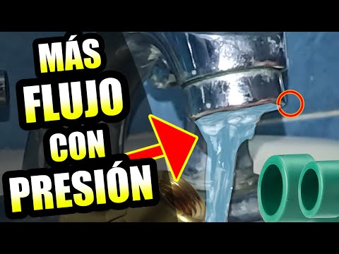 Cómo incrementar PRESIÓN de AGUA en CASA / Entiende FLUJO Y PRESIÓN en LAS TUBERÍAS ¿Sale poca agua?
