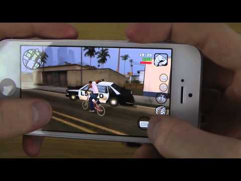 GTA San Andreas iPhone 5S vs  iPhone 5 vs  iPhone 4S vs  iPhone 4 Graphics Comparison Review