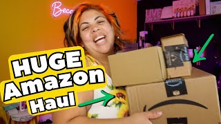 HUGE Amazon Haul - 9 Amazon Finds You Didn't Know You Needed + funny video