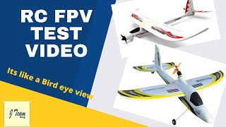 FPV RC Plane landing, FPV hobby, FPV test flight, Onboard camera test flight, RC plane bird eye view
