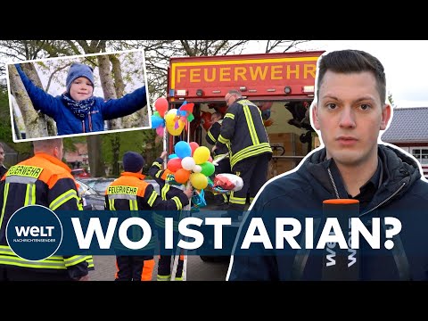 WO IST ARIAN? VERZWEIFELTE SUCHE mit Luftballons nach vermisstem Sechsjährigen läuft auch Hochtouren