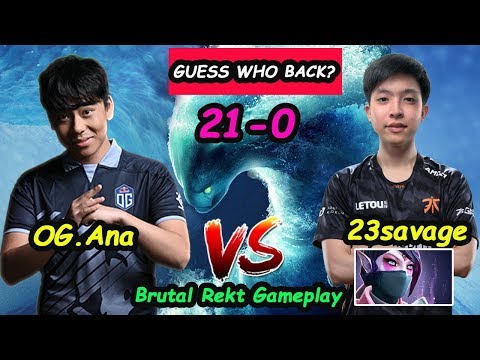 Guess Who Back !! | ANA [Morphling] TI Winner Brutal Rekt vs 23savage Dota 2 pro Gameplay