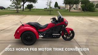 000534 2013 HONDA GOLD WING F6B W/MOTOR TRIKE CONVERSION -TRIKE