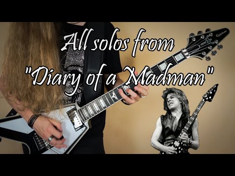 Randy Rhoads All Solos From "Diary of a Madman" Album Cover