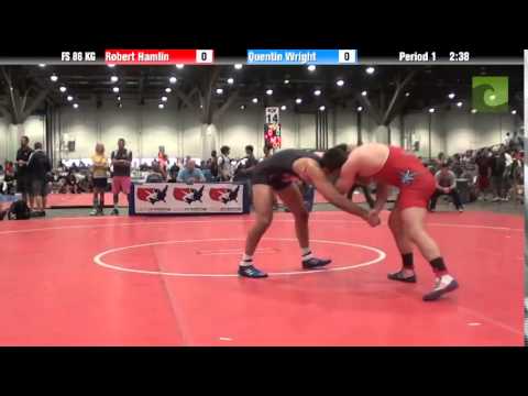 Mens FS FS 86 KG - Robert Hamlin vs. Quentin Wright