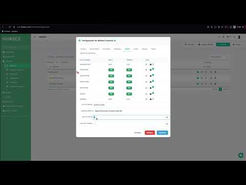 Configurações de agências