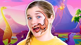 Camp Cretaceous Dinosaur Face Paints | Easy Face Paint Designs - We Love Face Paint