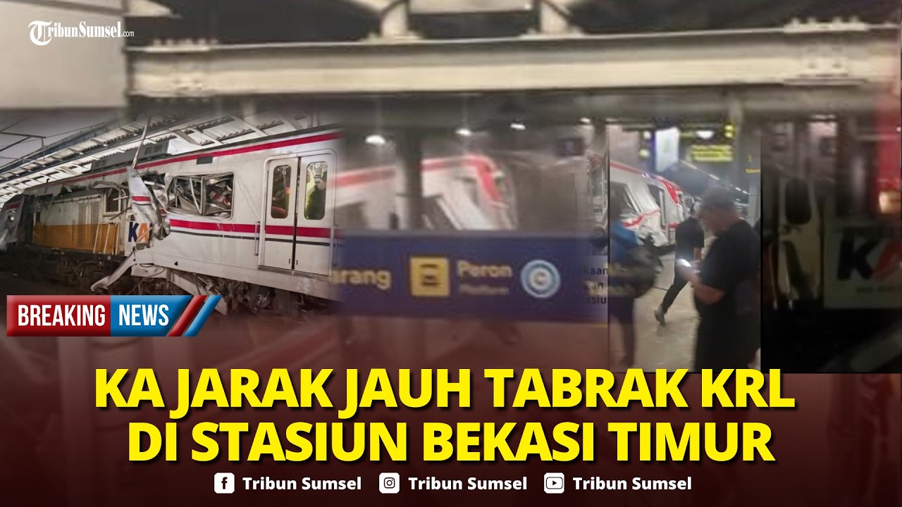 🔴BREAKING NEWS : Detik Mencekam Kecelakaan Kereta di Bekasi, KRL Ditabrak Buat Gerbong Wanita Hancur