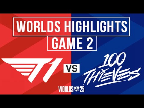 T1 vs 100T Highlights Game 2 | Worlds 2025 Swiss Stage | T1 vs 100 Thieves