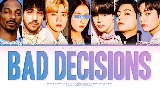 Download lagu [Karaoke] BENNY BLANCO FEAT BTS & SNOOP DOGG 'BAD DECISIONS' (Color Coded LYRICS ENG) (7 Members) mp3