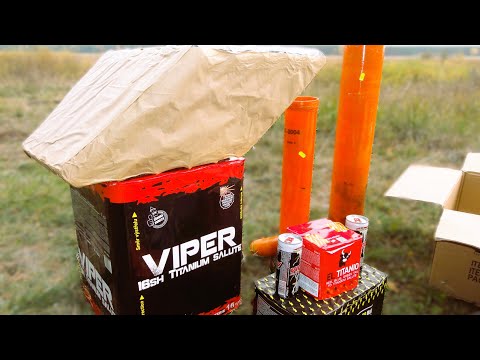 VIPER TITANIUM SALUTE 16 Shots 75mm Shell