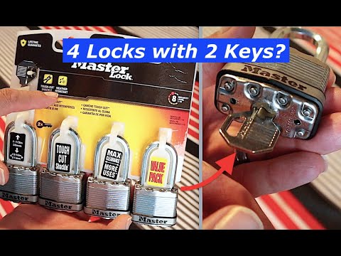 Master Lock keyed alike pad locks - Let's review it.